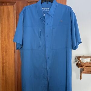 Ariat Men's Vibrant Blue Casual Button Down Shirt